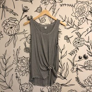 ✨ Black and White Striped Tank Top